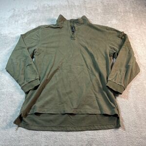 Browning Sweater Men's Large Quarter Zip Pullover Olive Green‎ Outdoors Hunting
